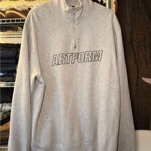 Gray ARTFORM Zip-Up Men's Sweater